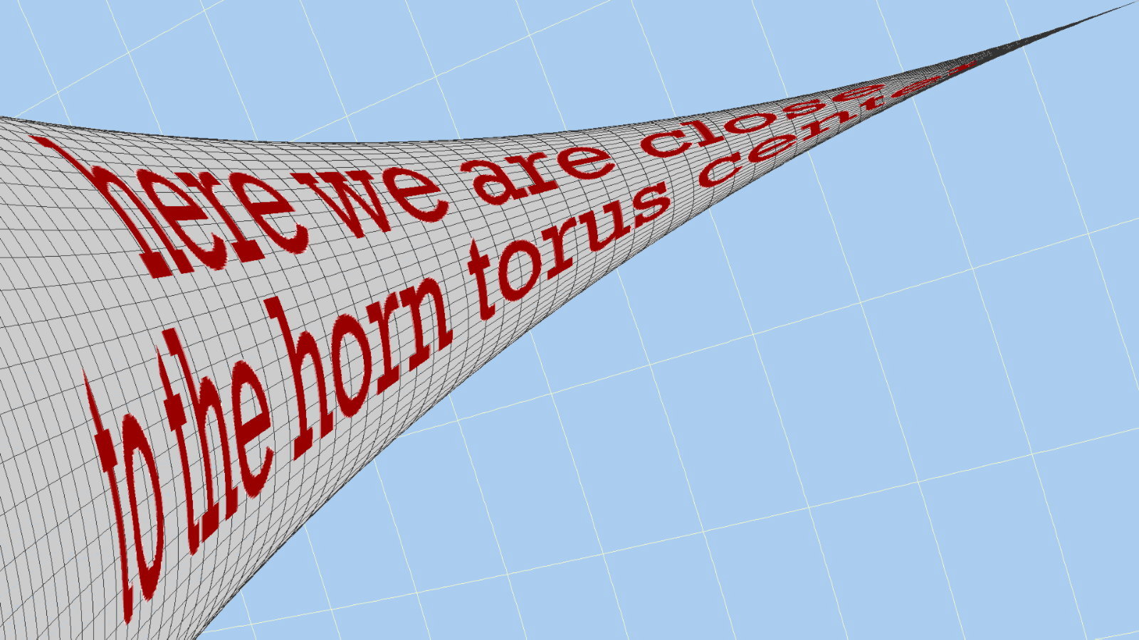 horn torus center